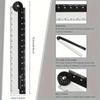 Black And White Straight Ruler Plastic Scale Ruler Creative Folding Ruler  Exam