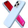 Silicone Case - EF CONNECTION - for iPhone 15 Pro - Sky Blue - Ultra Slim - Flexible