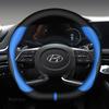 Чехлы на руль автомобиля 38 см для Hyundai i30 Creta Tucson ix35 Solaris Elantra Santa Fe Kona i40 Palisade, автоаксессуары