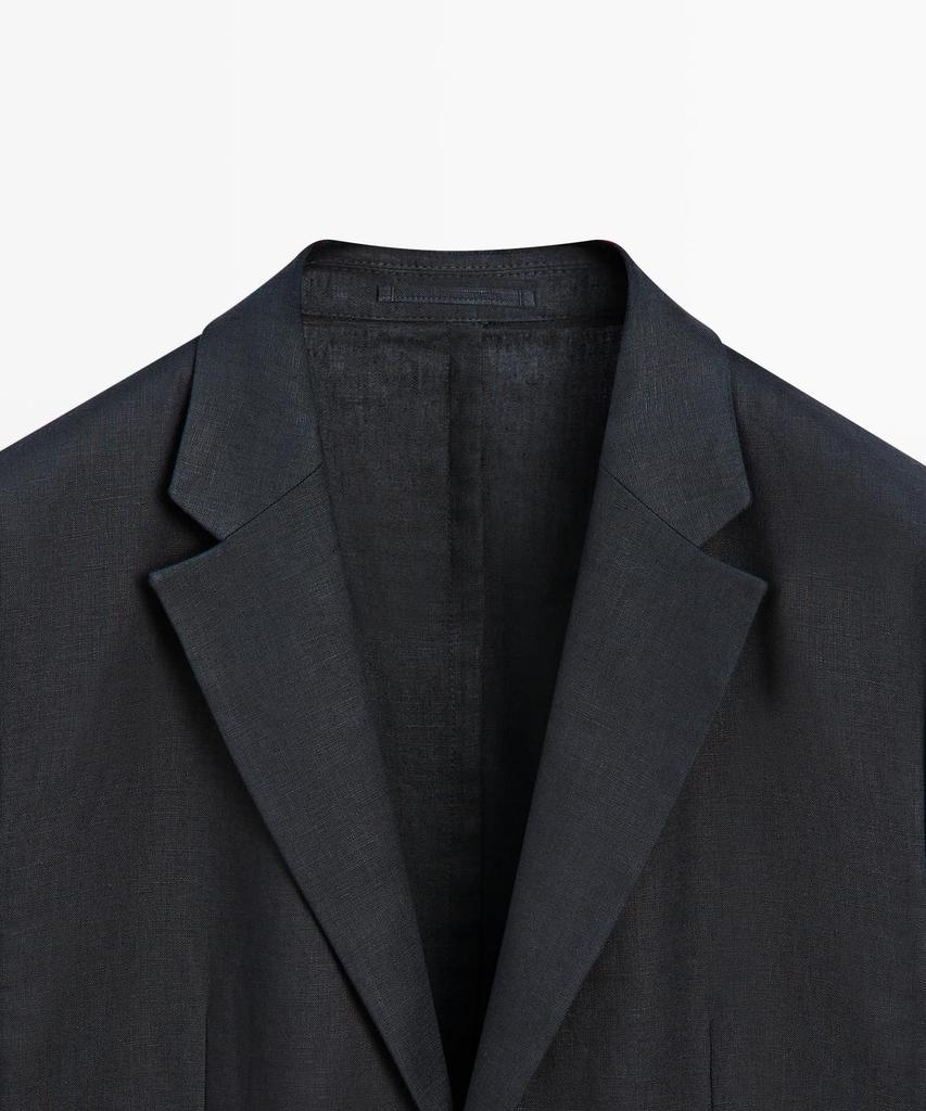 Massimo Dutti Linen Suit Blazer