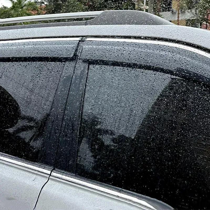 Window Sun Visor for Mercedes-Benz GLC C254 Coupe 300 2023~2025 Door Rain Eyebrow Shelter Vent Awning Deflector Guard Accessorie