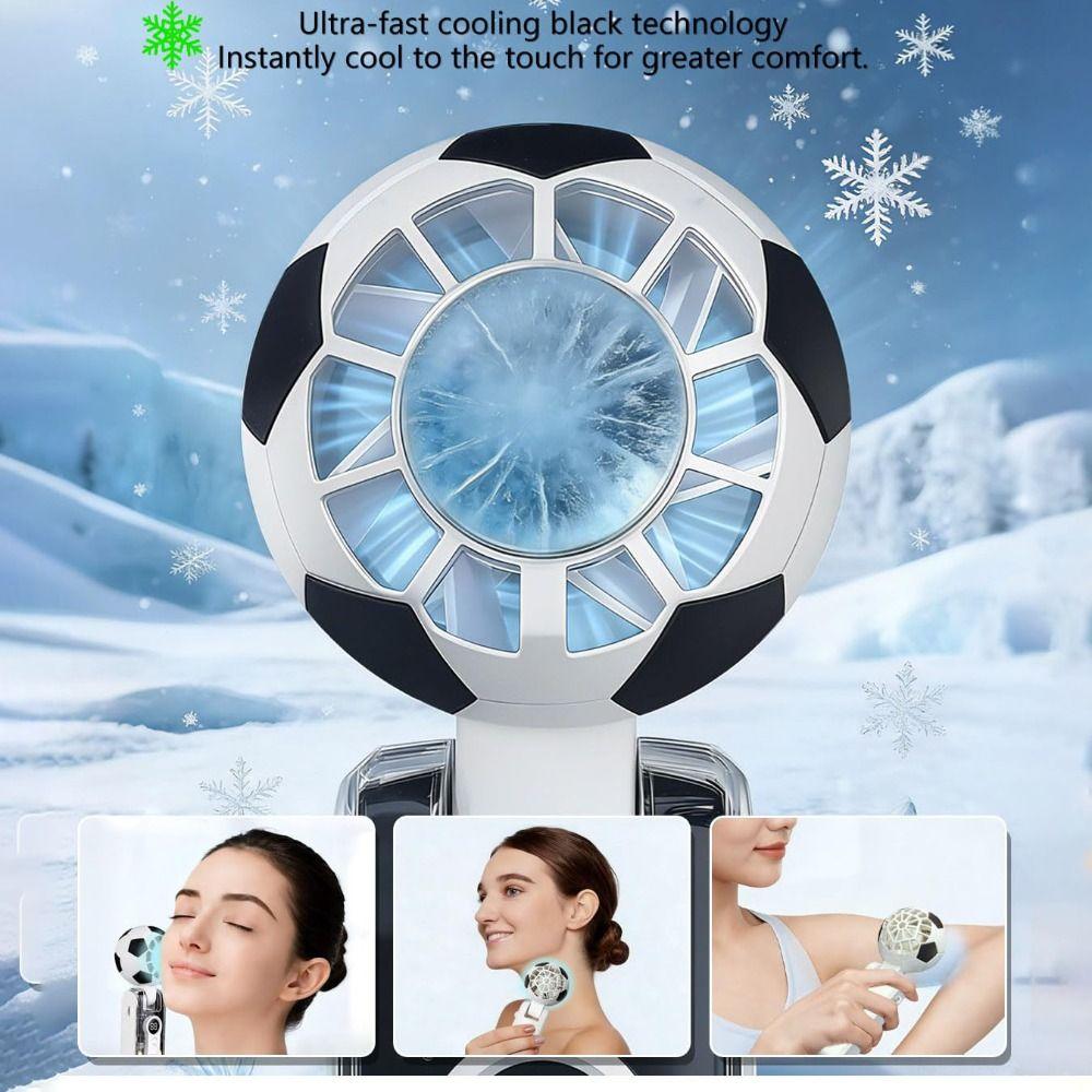 100 Levels Speed Handheld Fan LED Display Screen Smart Fan Turbo Fan Portable Turbo Fan  Travel Use