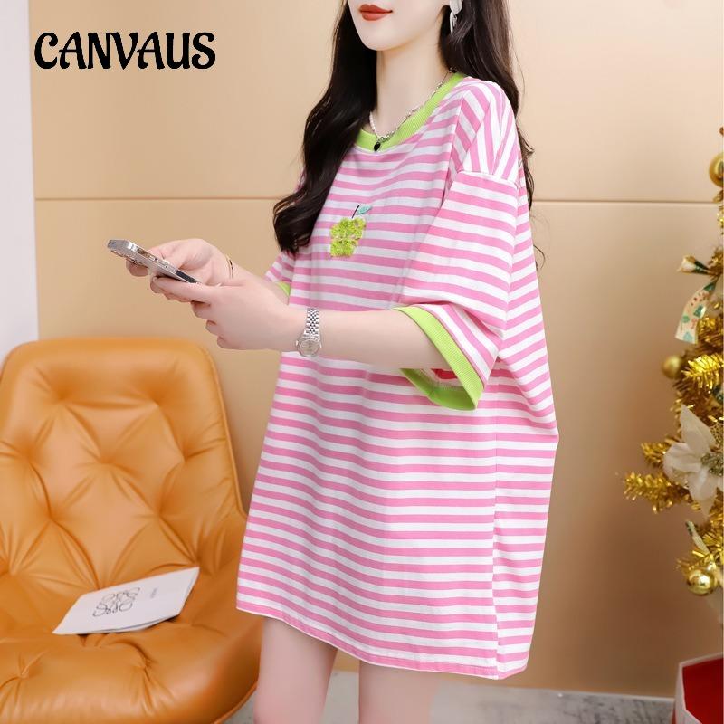 Женская футболка Dopamine с короткими рукавами, летняя вышивка, пэчворк, темперамент со свободным верхом