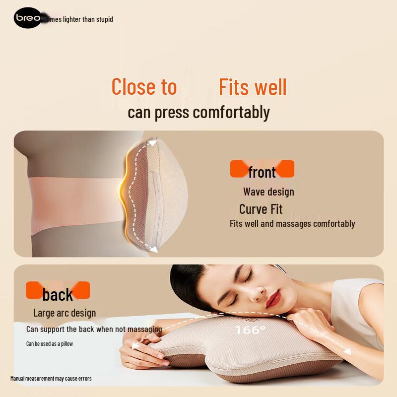 BREO Back2 Wireless Heated Massage Pillow CN plug (adapter included)