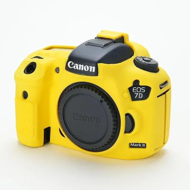 7D Silicone Armor Skin Case Body Cover Protector DSLR Camera Bag For Canon EOS 7D Mark II 2 7D2 7DII