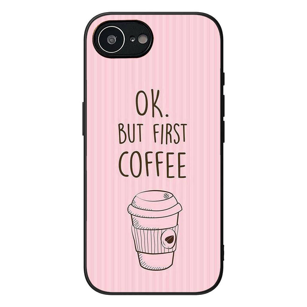 OK But First Coffee Book Phone Cover for OPPO A40 A60 A80 A38 A18 A17 A16 A78 A79 A54 A25 A57 4G 5G Protective Case