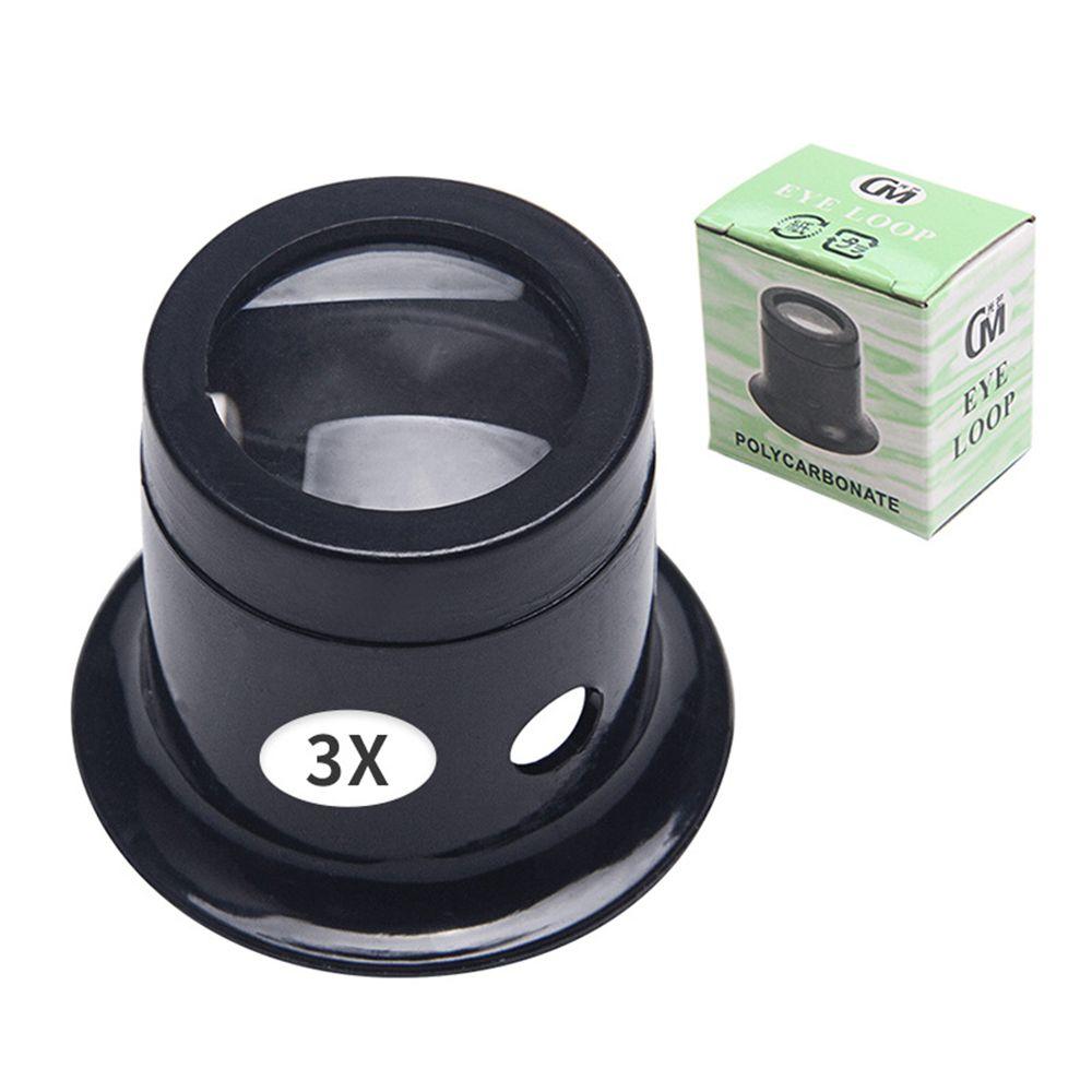 2PCS Portable Mini For Watchmakers Jewelers Eye Loupe Monocular Magnifying Glass Loop Magnifier