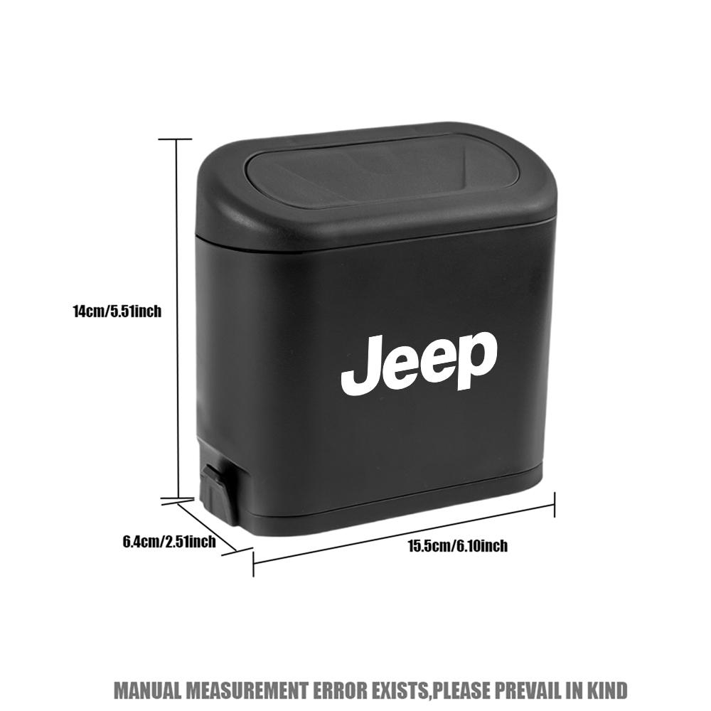 Car Trash Bin Can Auto Dustbin Waste Rubbish Bin Organizer Storage Holder For Jeep JPB Grand Cherokee Wrangler Renegaed Compass AKL1
