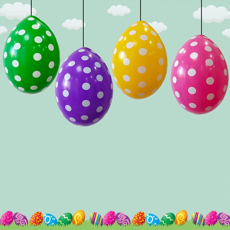 1 шт ПВХ детские игрушки пасхальные надувные яйца динозавров пасхальные надувные яйца украшения уличные праздничные украшения новые многоцветные