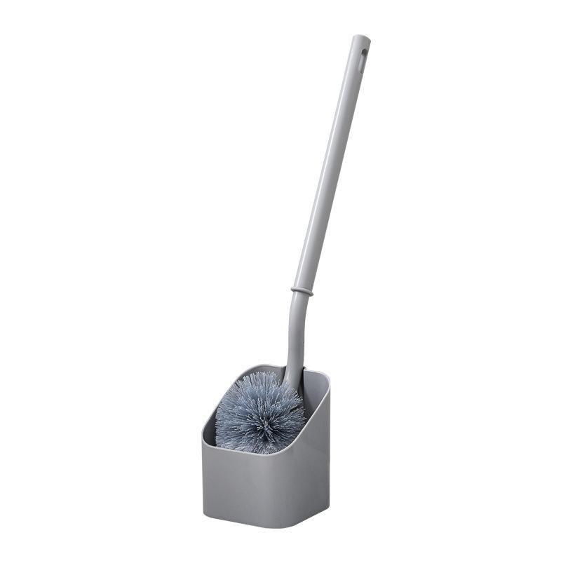 Japanese-Style Wall-Mounted Toilet Brush Set with Long Handle