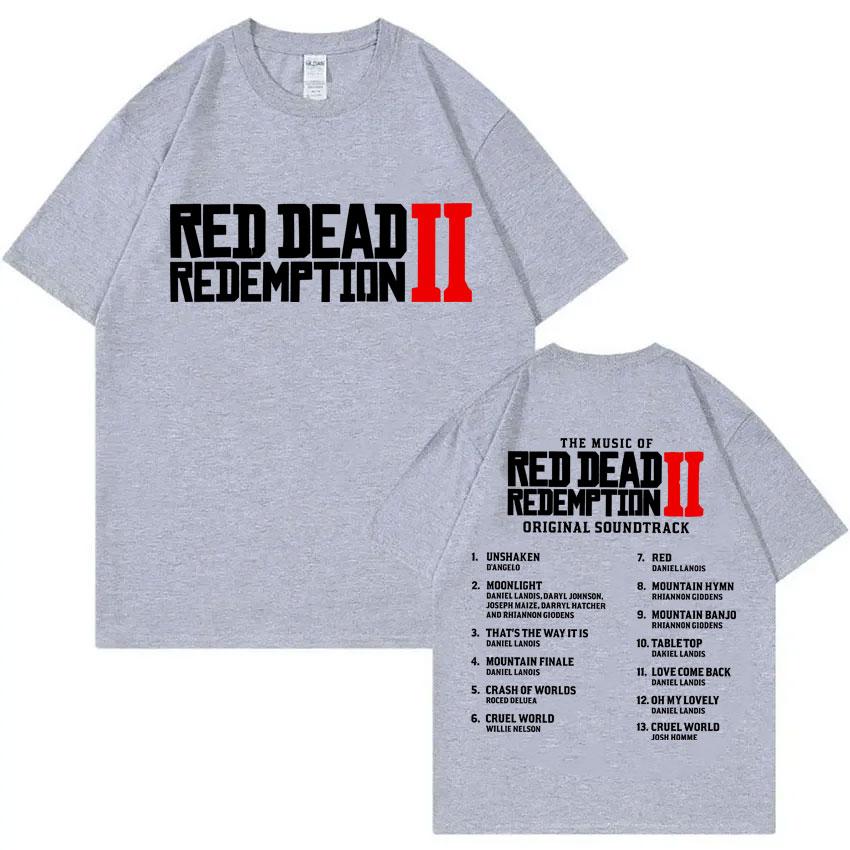 2026 Игровой Игрок Red Dead Redemption 2 Мерч Футболки Мужчины Женщины Отаку Любитель Футболка Унисекс Винтажные Футболки с Коротким Рукавом