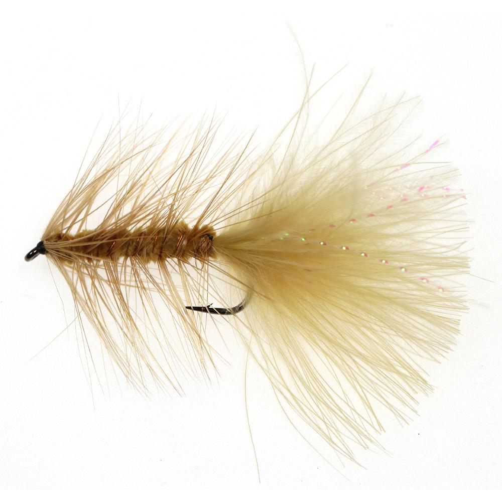 Крючок для нахлыстовой рыбалки Force Eight Ge с медной головкой и мишурой для форели, лосося, окуня, жереха, щуки