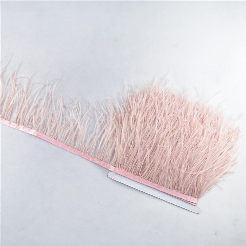 10Yard Ostrich Feathers Trim For Needlework Decorative Ribbon Sewing Fringes Clothes Wedding Dress Diy Supplies Crafts