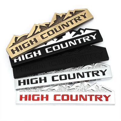 3D металлическая наклейка с логотипом High Country Letter Fender, боковая эмблема на багажник автомобиля, значок для автомобильных аксессуаров