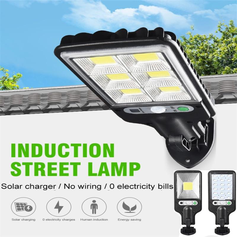 COB/LED солнечный светильник, уличная солнечная лампа, солнечный свет, настенный светильник, водонепроницаемый датчик движения, уличный фонарь, украшение сада