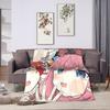 Bocchi the Rock Flannel Blanket Winter  Super Warm Throw Blanket for Boy Girl Bedroom Comfortable Bedspread Sofa Bed Cover