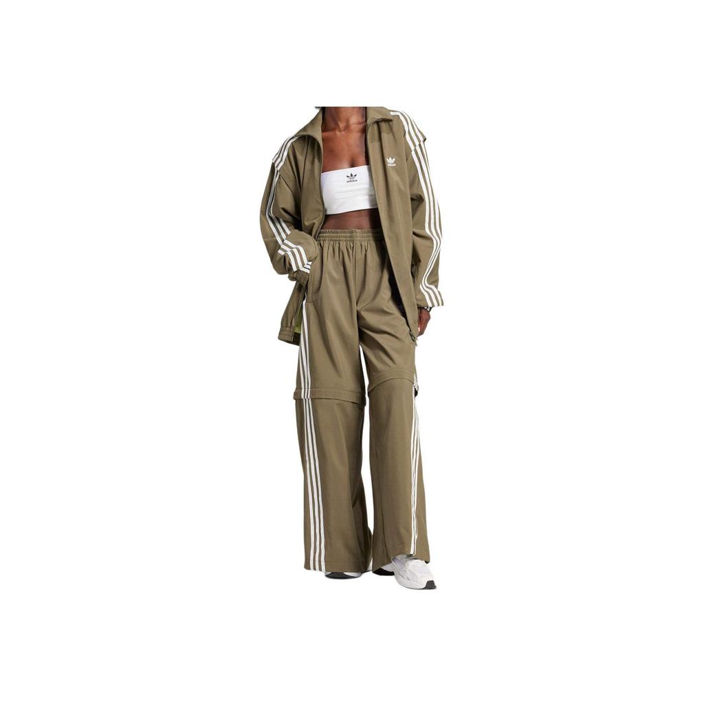 Adidas Originals Adilenium 2 Tracksuit Bottoms With Striped Design Women Bottoms Olive-Green JM9255