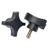 M10 Nylon-Reinforced Plastic Hand-Tightened Cross Head Bolt
