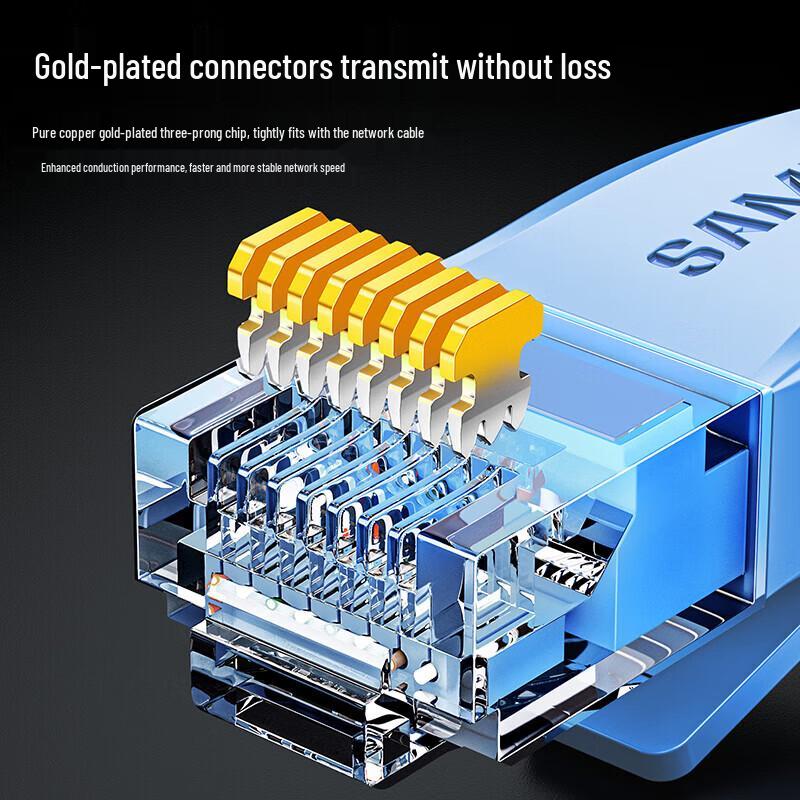 SAMZHE SZ-602BE Cat6 Flat Ethernet Patch Cable