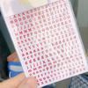 20 шт. Декоративные наклейки из эпоксидной смолы, красочные английские буквы, самоклеящиеся наклейки для дизайна ногтей