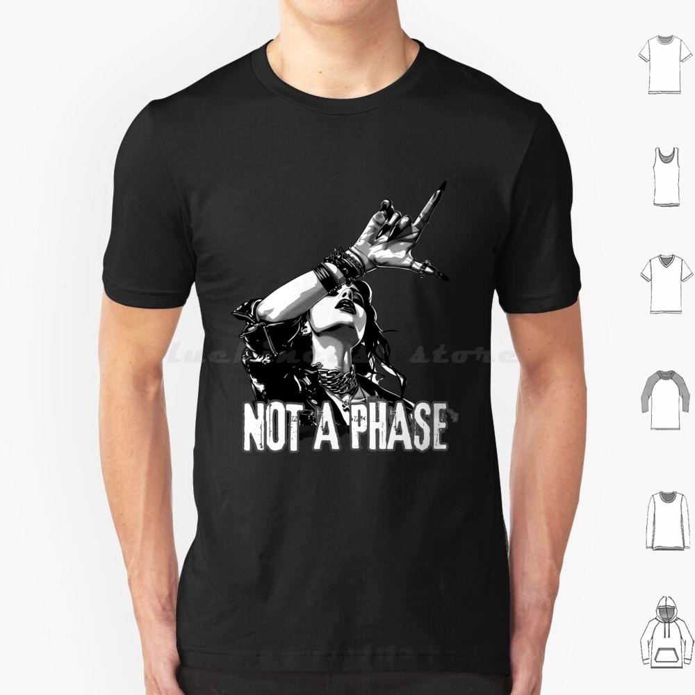 Not A Phase T Shirt Big Size 100 Cotton Metal Metalgirls Metalfans Girl Rocking Girls Music Lovers Spikes Studs