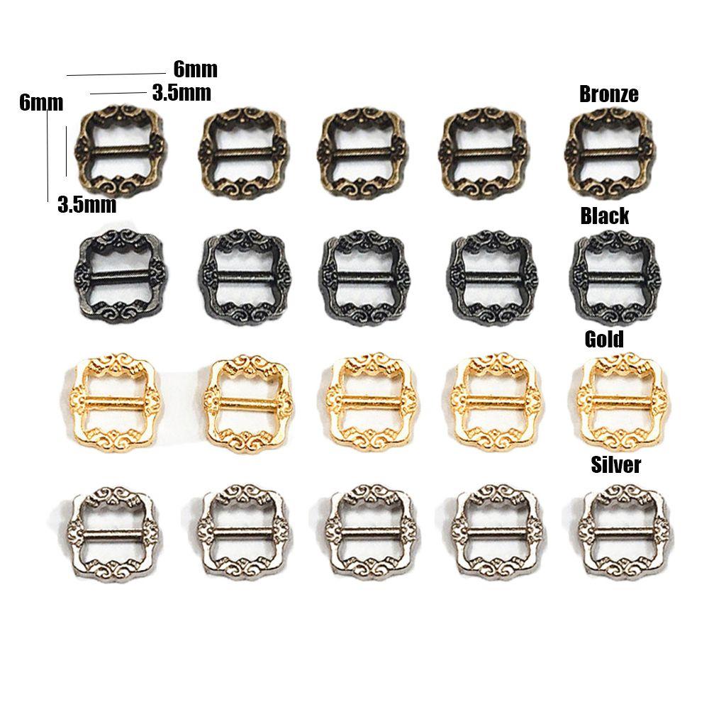 Girls Toys Diy Dolls Buckles Tri-glide Buckle Pattern Belt Buttons Doll Bags Accessories