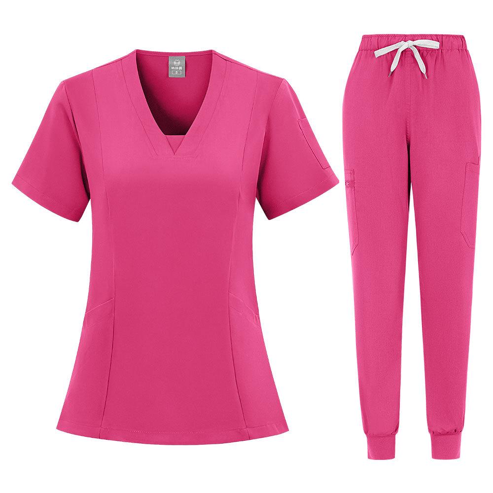 Unisex Quick-Dry Dental Scrub Suit - Nurse/Beautician Uniform Set