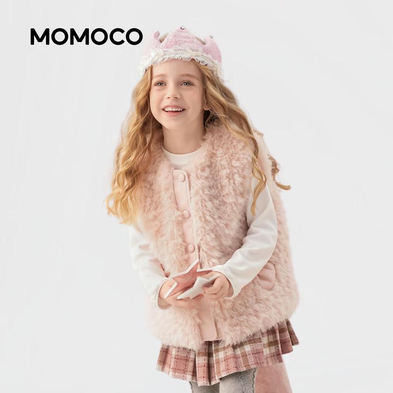 Плюшевый флисовый жилет для девочек MOMOCO
