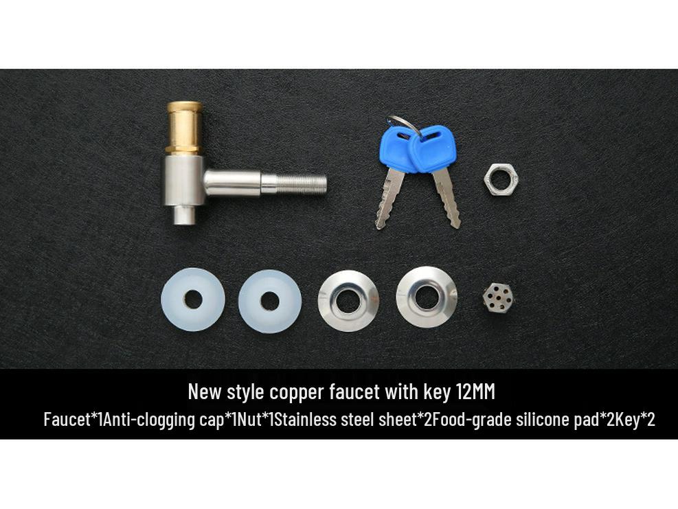 Кран для инфузионной банки из нержавеющей стали 304 с керамическим изливом и медным переключателем клапана