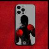 Чехол для телефона в виде боксерских перчаток для iPhone 16,15,14,13,12,11,Pro,X,XS,Max,XR,Plus,Mini Мягкий черный чехол