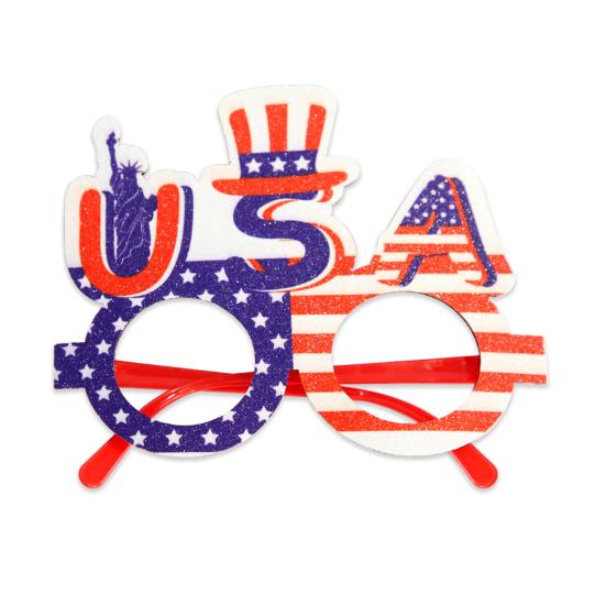 1/12 шт. Очки с американским флагом, патриотическая вечеринка в честь Дня памяти, звездно-полосатые очки для празднования Дня ветеранов США 4 июля
