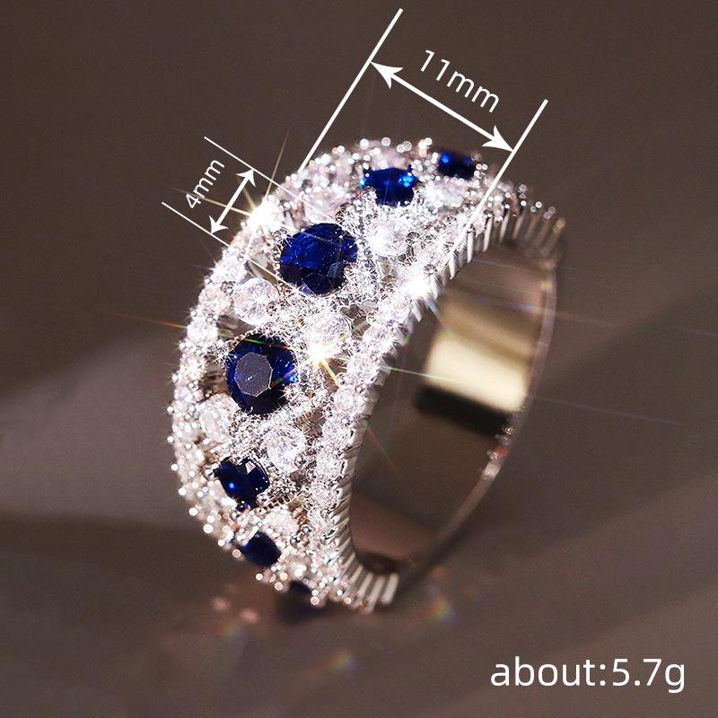 Деловое кольцо, дизайн с темпераментом леди, романтичное кольцо, платье, высококлассные аксессуары