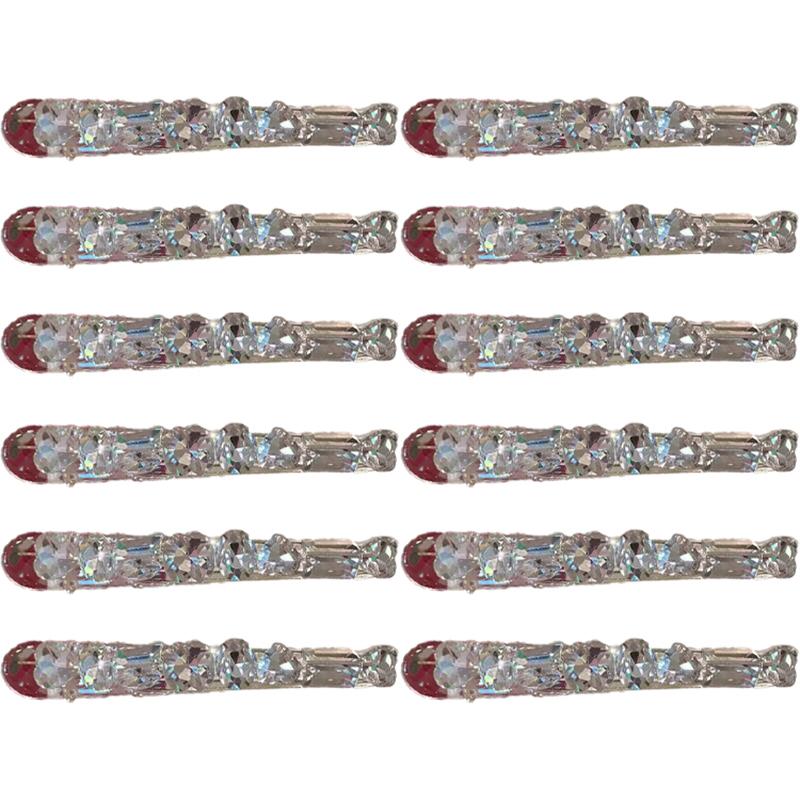 Sweet Cool Rhinestone Hair Clip Women Ice Through Temperament Versatile Side Clip Delicate Hair Accessories
