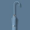 Japan fashion Fresh Long Handle Umbrella Double Straight Umbrella Women Simple 16-Bone Reinforced Curved Handle Umbrella Printable Logo