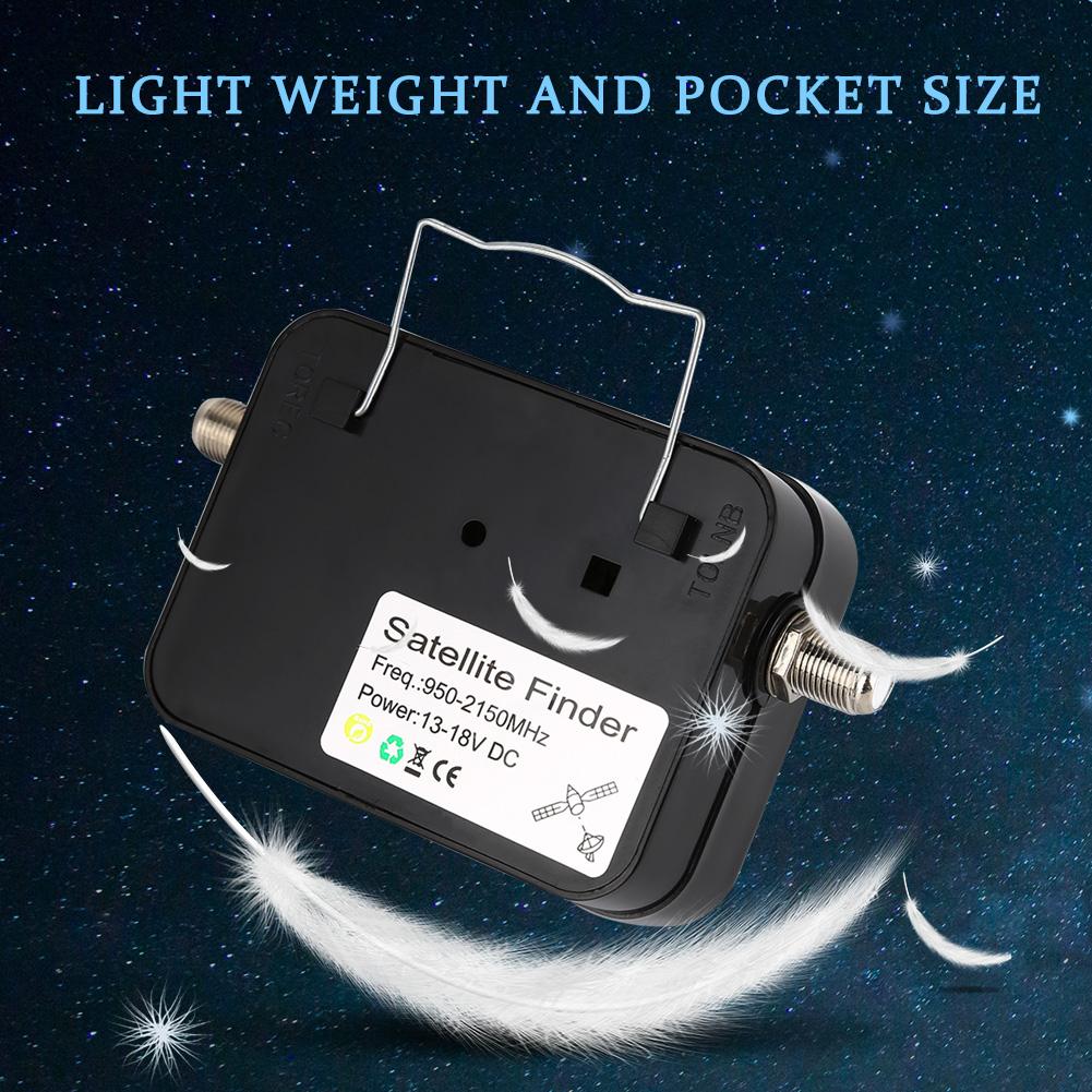 9501 Спутниковый искатель с черным фоном и желтым Sat Finder 13 18В DC Спутниковый искатель