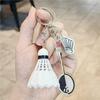 Creative Badminton Racket Keychain: Sporty Pendant & Backpack Ornament - Perfect Small Gift for Boys and Girls