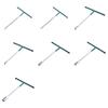 6/8/10/12/14/16/18mm T Shape Handle Hex Key Wrench Hexagonal Head Spanner Wrench for Home Repair Mechanical Maintenance