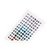 Adhesive Rhinestones - Set of 96 - Imitation Precious Stones - Assorted Colors - Varied Decoration