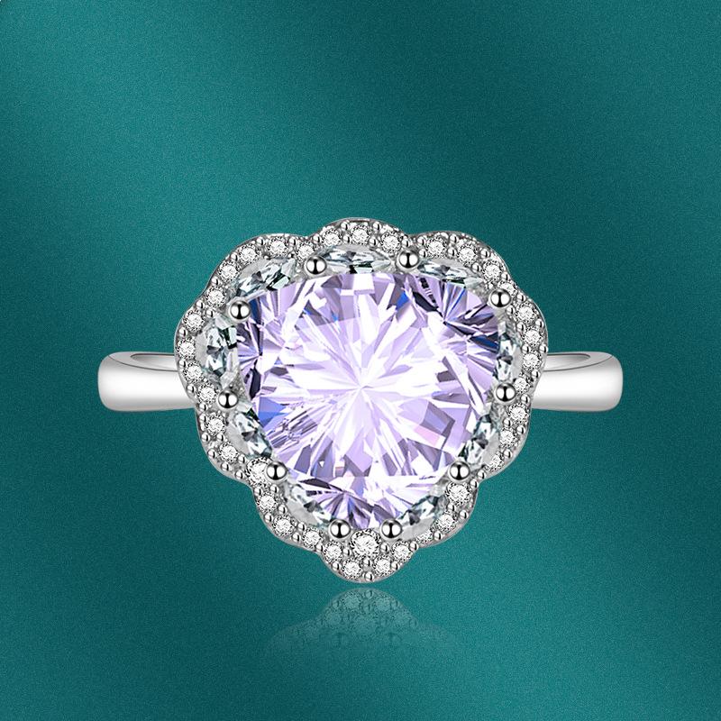 Sace Gems Классическое кольцо из медного сплава с цирконом, женские ювелирные изделия, свадебный подарок для вечеринки