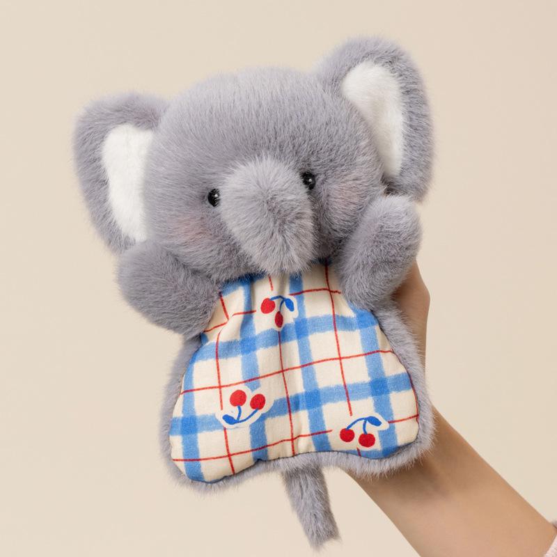 Raccoon Plush Toy Kawaii Fluffly Siamese Cat Soothing Bean Bag Cartoon Stuffed Fox Keychain Healing Pinch Decor Christmas Gift