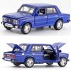 1/32 Scale LADA 2106 Diecast Car Model Toy, Pull Back Toy Vehicle with Sound and Light for Kids Toddler Boys Girls Gift Collection