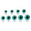 20pcs/10pairs Plastic Puppet Crystal Eyes 6mm-20mm Glitter Crystal Eyes  DIY Doll Accessories