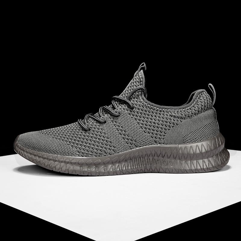 Fashion Fujeak Hot Sales Men Sneakers Mesh Casual Shoes Plus Size Vulcanize Shoe Walking Sneakers Black Men Running Tenis Masculino
