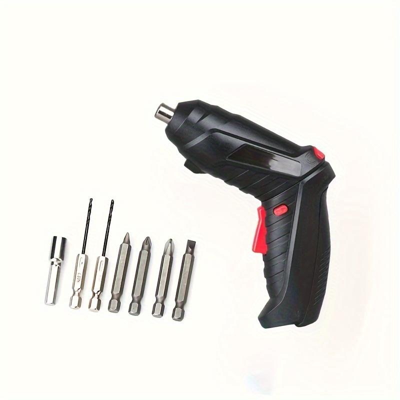 1Pc Rechargeable Electric Screwdriver Set with LED Light, Cordless, Mini, Portable Power tool,USB Charging, Flexible Shaft Various Drills, Repair Kit