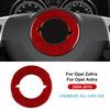Для Opel Astra H MK5/Zafira B 2004 2005 2006 2007 2008 2009 2010 Наклейка из настоящего мягкого углеродного волокна Отделка центра рулевого колеса автомобиля