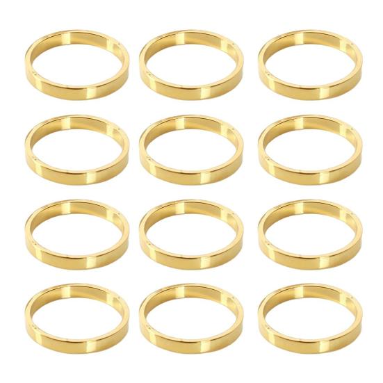 6/12 шт. Золотые кольца для салфеток Металлические кольца Дизайн Держатели для салфеток Пряжки Семейный ужин Свадебная вечеринка Украшение стола