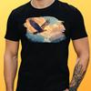 T-Shirt Herren Majestätischer Adler Motiv Baumwolle Größe S Bis 5XL