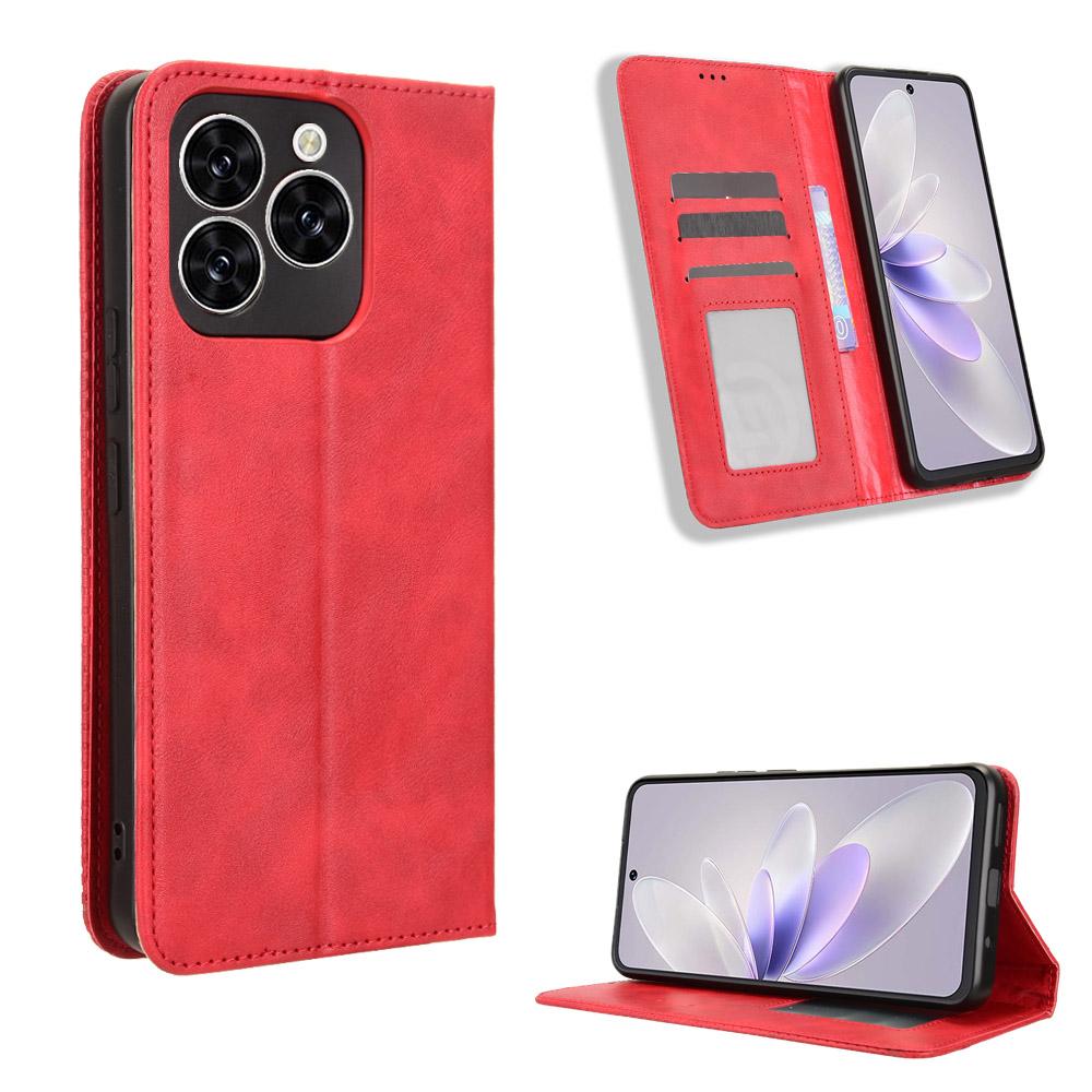 Чехол-книжка для Cubot Note 60 Кожаный чехол [Flip Vintage Leather] Ударопрочный Прочный Ретро Чехол для телефона