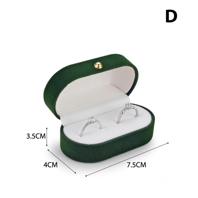 Бархатная шкатулка для безделушек, шкатулка для колец, органайзер для ювелирных изделий, шкатулка для двойных колец, шкатулка для драгоценностей