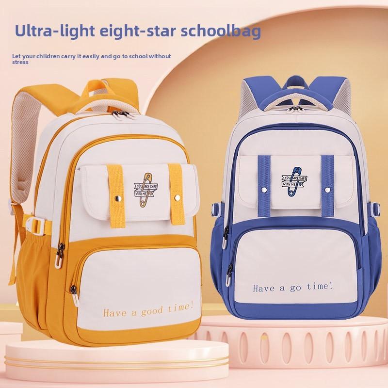 Letter University Student Backpack For Girls With Breathable Nylon Fabric And Ultralight Design For School Days